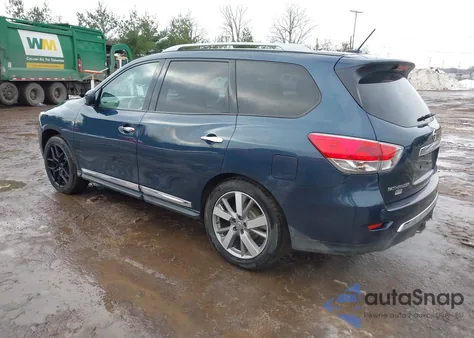 2014 Nissan Pathfinder Platinum z USA, uszkodzony, nr VIN 5N1AR2MM4EC614490